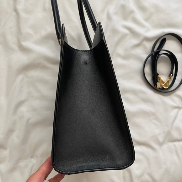 Prada Convertible Open Tote in Saffiano with Soft Calfskin Size Medium - Picture 5 of 7